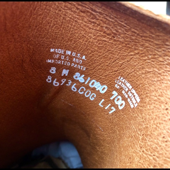 NEW Frye Men Campus Inside Zip Leather Boot COGNAC - Picture 7 of 8